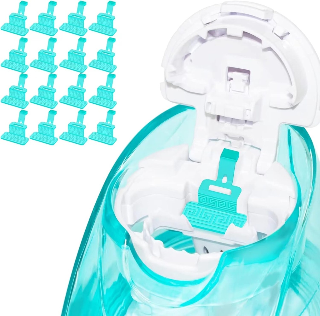 FireAnt Silicone Saline Pods Refills Tillbehör Kompatibla med Navage Nasal Care, 16 Pack Återanvändbar Silikon Salt Pads Refills Replacements, Easy Operation (Light Blue 16 Packs)