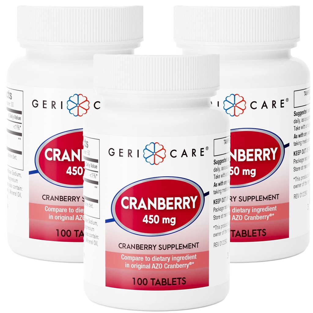 GeriCare karpalon täydennysosa, 100 tablettia 450 mg (3)