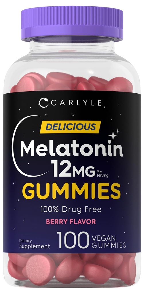Carlyle Melatoniini Gummies 12 mg 