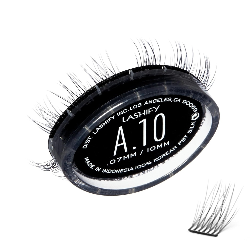 Lashify vahvistin 10mm Gossamer DIY silmäripsilaajennukset täyttö, musta, helppo vääriä silmäripsiä luonnollinen ulkonäkö