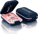 Pill Cutter, Pill Splitter leikkaamalla pieniä pillereitä tai suuria pillereitä puoli, Cuts pillereitä, Vitamiinit, Tabletit, Ruostumaton teräs terä, Travel Size (Pill Cutter, Sininen)