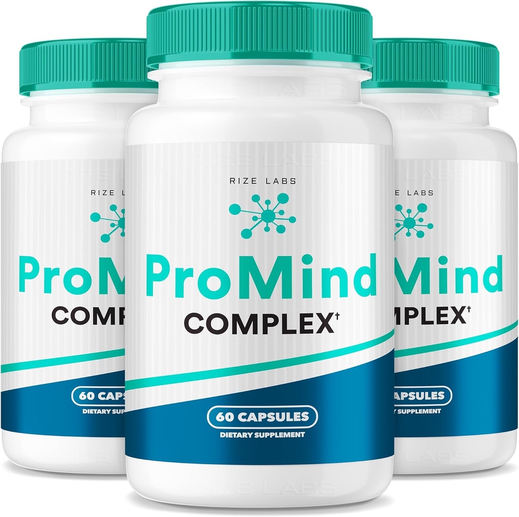 Rize labs ProMind Complex Supplement, Organic Memory Tuki Formula vahvistaa aivoja käytetään lisäämään muistia - pakkaus 3(180 kapselia)