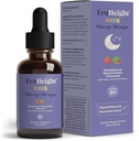 TruHeight Kids Nukkua Tincture Ages 2+ (Watermelon Flavor) - Vauvat, Toddlers & Kids Natural Uni Aid - Vauva, Toddler, Lapsi Melatoniini 2 vuotta vanha+ - B6-vitamiini, Riboflaviini, Sinkki, Kupari, Sitruuna Balm