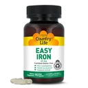 Country Life Easy Iron 25mg Capsules - Gentle Non-Constipating Ferrochel - Vegan Vitamin Supplement för kvinnor och män - Stöder kroppsenergi
