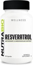 NutraBio Resveratrol täydentää, 500mg - luonnollinen antioksidantti auttaa taistelemaan vapaa radikaalit ja tukea terve ikääntyminen, 90 kapselia