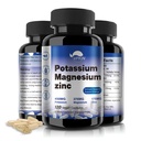 Kalium Magnesium Supplement 1000 mg, magnesium Kaliumsinkki aspartaatti tuki Verisuonisto, luu, sydän, lihakset ja hermo terveys, ei-GMO, vegan, (120 kapselia)