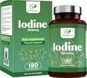 Jodi Supplement - 180 kapselia, 180 päivän lisäys Kilpirauhasen tuki täydentää 300 mcg Pure Jodi per kapseli Kilpirauhasen Formula, normaalin kilpirauhasen toiminnan kalium Iodide .