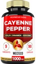 Cayenne Pippurin lisäravinteet Turmeeric Curcumin Root, berberiini HCl, Ceylon Cinnamon Bark & More - 90 kapselia - Tuki Digestion Health, Immuunijärjestelmä ja kehon tasapaino