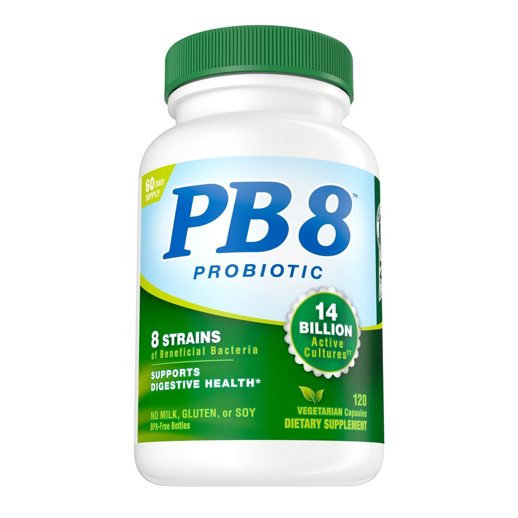 Nutrition Now PB 8 Probiootti Acidophilus for Life* Kasvisruokavalion täydennys miehille ja naisille, 120
