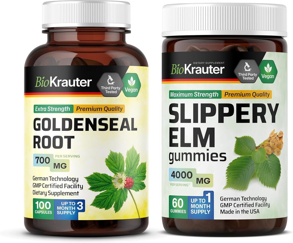 BIO KRAUTER Goldenseal 100 kapselia & liukas jalko 60 Gummy