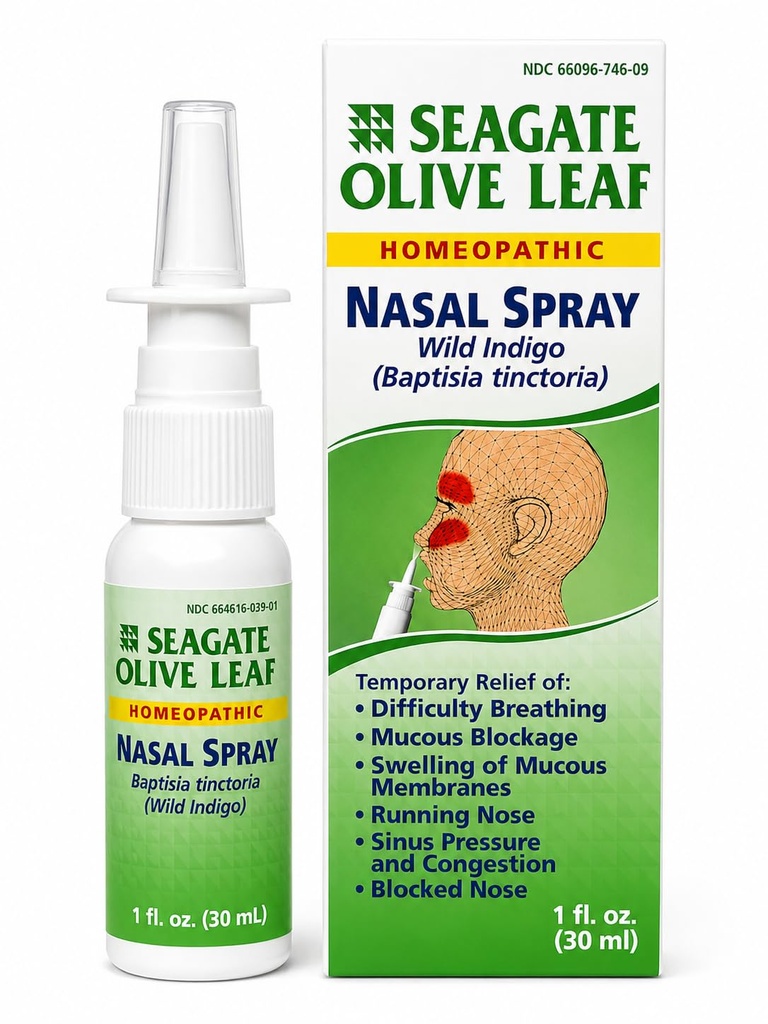 Seagate Tuotteet Homeopaattista Olive Leaf Nasal Spray (Pakki 1) 1