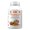 ANDREW LESSMAN Turmeeric 400 mg - 120 kapselia - 95% Curcuminoids as Phospholipid Complex for Optimum Edut ja imeytyminen, korkea teho Standardoitu uute, pieni helppo niellä kapselit