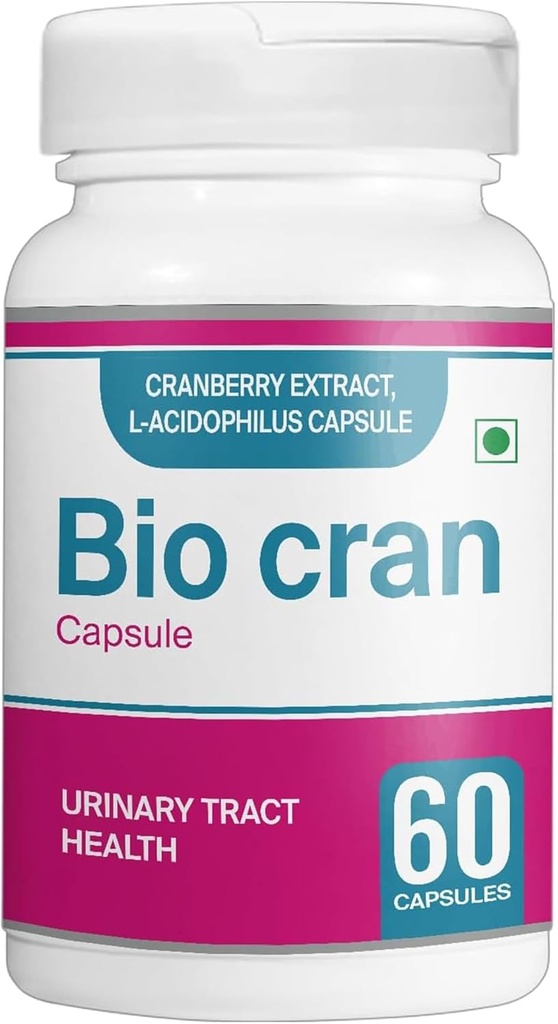 Cranberry Capsules (60 greve) - Urinary Tract Health Supplement w/Cranberry Extract, L-Acidophilus, & More - Cranberry Pills för kvinnor och män - Vegetariska Cranberry tabletter för immunitet
