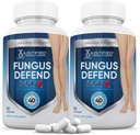 Justifierade laboratorier (2 Pack) Fungus Defend Max Pills 40 miljarder CFU Probiotic 120 kapslar