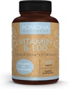 Pomona Wellness B-vitamiinikompleksin täydentää foolihappoa, korkea vahvuus monivitamiinia, kaikki 10 B-vitamiinia mukaan lukien B12, tukee energiatasoja, sydämen terveys, ei-GMO, 50 tablettia