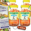 Valitse Bundle Spring Valley Zero Sokeri C-vitamiini Gummies Ravintolisä 250 mg 120 Ct 4 pk (480 yhteensä) + Vitamiini opas & pilleripakkaus (6 tuotetta)!