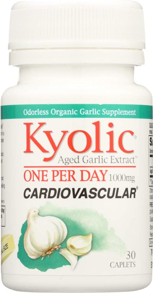 Ikääntynyt valkosipuliuute, 1000 mg, 30 Caplets - Wakunaga - Kyolic by Wakunaga - Kyolic