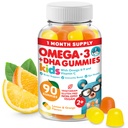 MORITZ Vegan Omega 3 Gummies för barn och småbarn (90 greve), Omega 3 Kids Gummies för hjärn- och hjärthälsa, ingen fiskolja och glutenfri