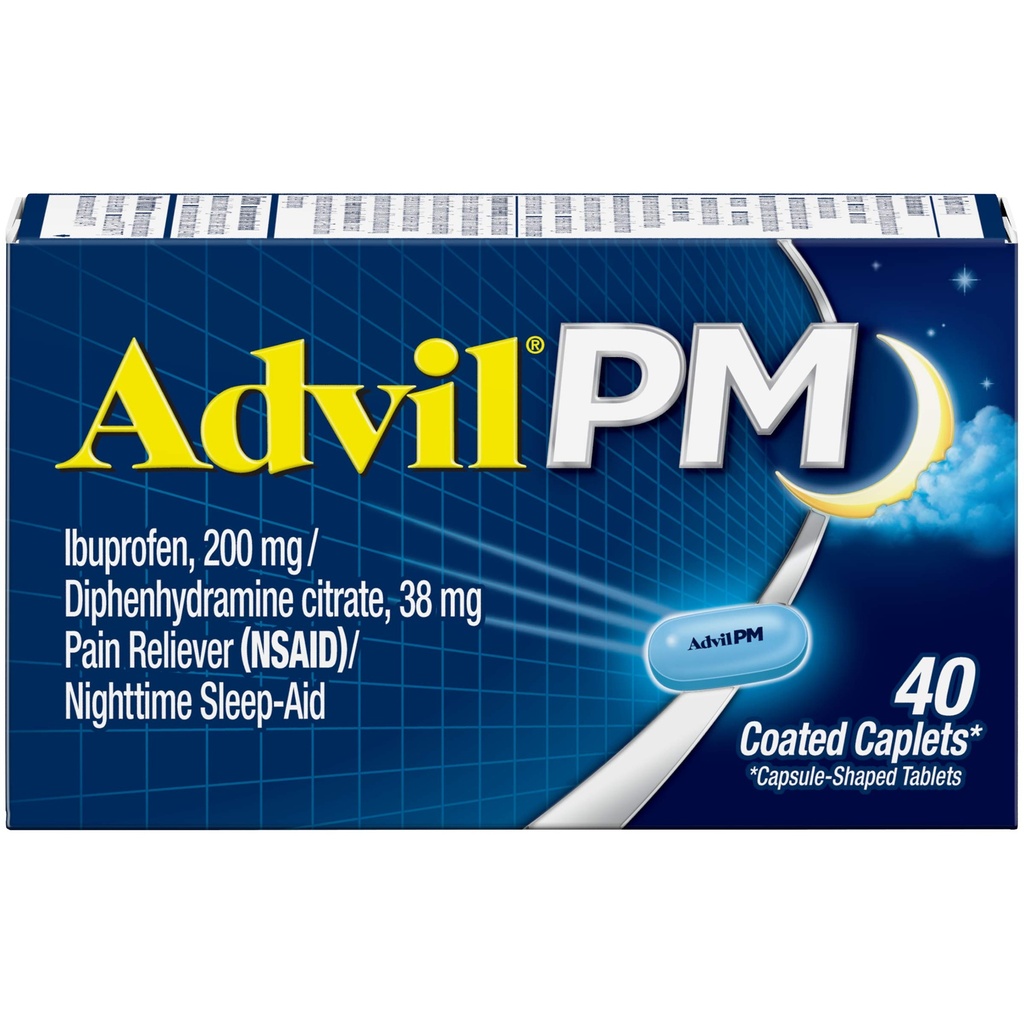 Advil PM 200 mg päällystetty Caplets 40 ea