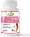 J-Bio Folic Acid 800 mikrog (120 tablettia) Päivittäinen terveysjärjestelmä ja synnytystä edeltävä hoito naisille
