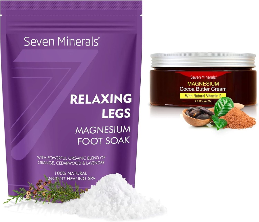 Seven Minerals Rentouttava Leg Magnesiumhiutaleet ja luonnonvoide
