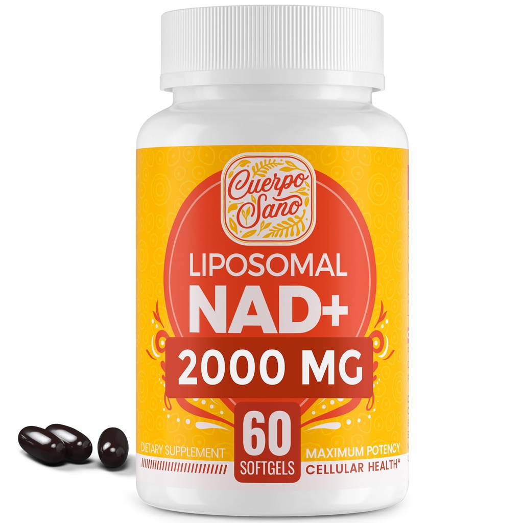 2000 MG NAD Supplement, Liposomal NAD + med hög absorption, mer effektiv än Nikotinamid Riboside, Pure & Plus Boosting Supplement, Aging Defense, Metabolism & Cellular, 60 softgels