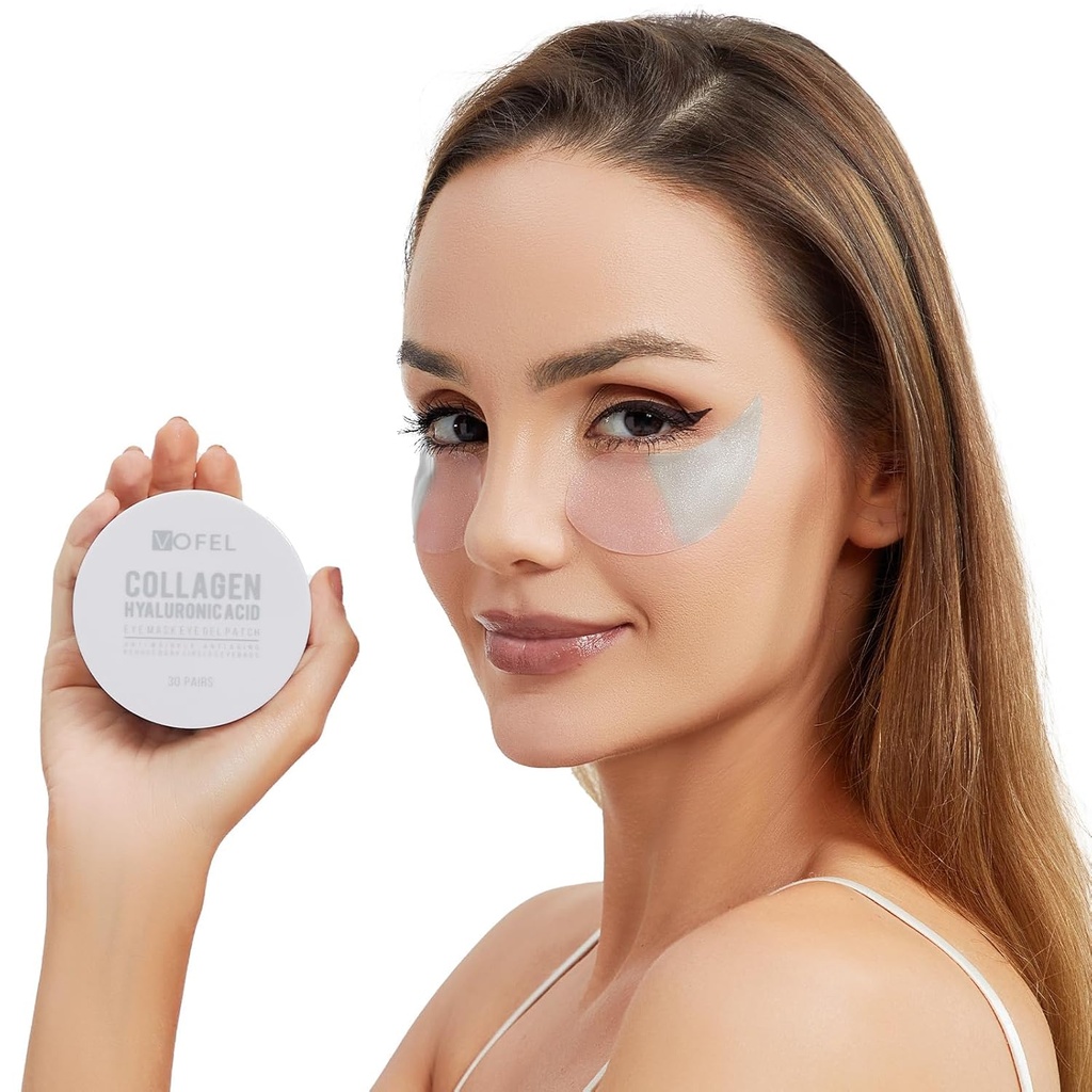 Under Eye Patches for Puffy Eyes and Dark Circles Hydrating Eye Mask Collagen Eye Gel Pads Vähennä ryppyjä ihon hoito 30 paria