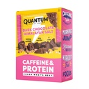 Quantum Energy Square: Energy Bar med koffein och 10g protein. Delicious Healthy Snack On The Go (Vegan, Gluten-fri, Soy-fri, Dairy-fri) (Dark Chocolate Pink Himalayan Salt)