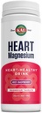 KAL Heart Magnesium Drink Mix, punainen vadelma Magnesium Taurate Powder Heart Health täydentää tulehdus, sokeriton, vegaaninen, 100 tarjoilua, 15,7 oz
