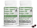TURNER Uusi-Seelanti Vihreä Lipped Omega-3 Mussel Oil, 53x Korkeampi Potenssi UAF1000+ Super antioksidantti, Ei Fishy Jälkimaku, 2 pulloa, 120 Softgels