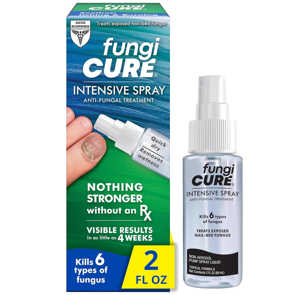 FUNGICURE Intensive Spray, Sootes kutina & polttaminen, 2 nestettä ounce (pakkaus 1)
