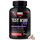 Force Factor Test X180 PM Testosteroni Booster miehille, Yöpymisen Testosteroni täydentää rakentaa lihas, lisätä voimaa, ja edistää syvempi, terveempi uni ja toipuminen, 120 tablettia