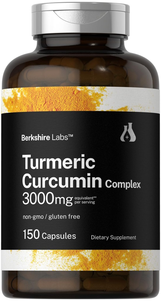 Horbäach Turmeric Curcumin 3000 mg ... 150 kapselia...