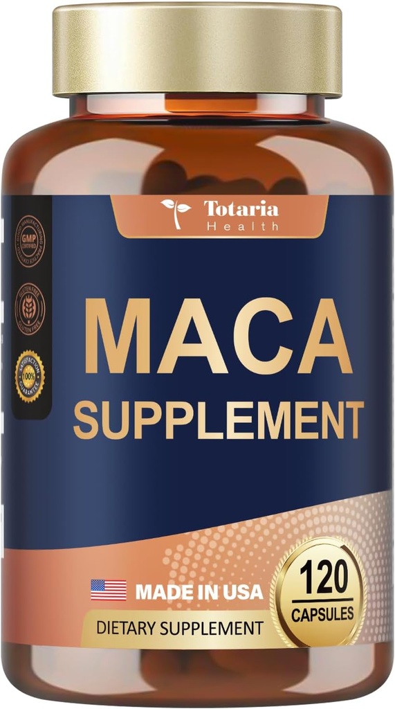 Totaria Maca Root Supplement, 120 Vegaanikapselia, 60 päivän toimitus