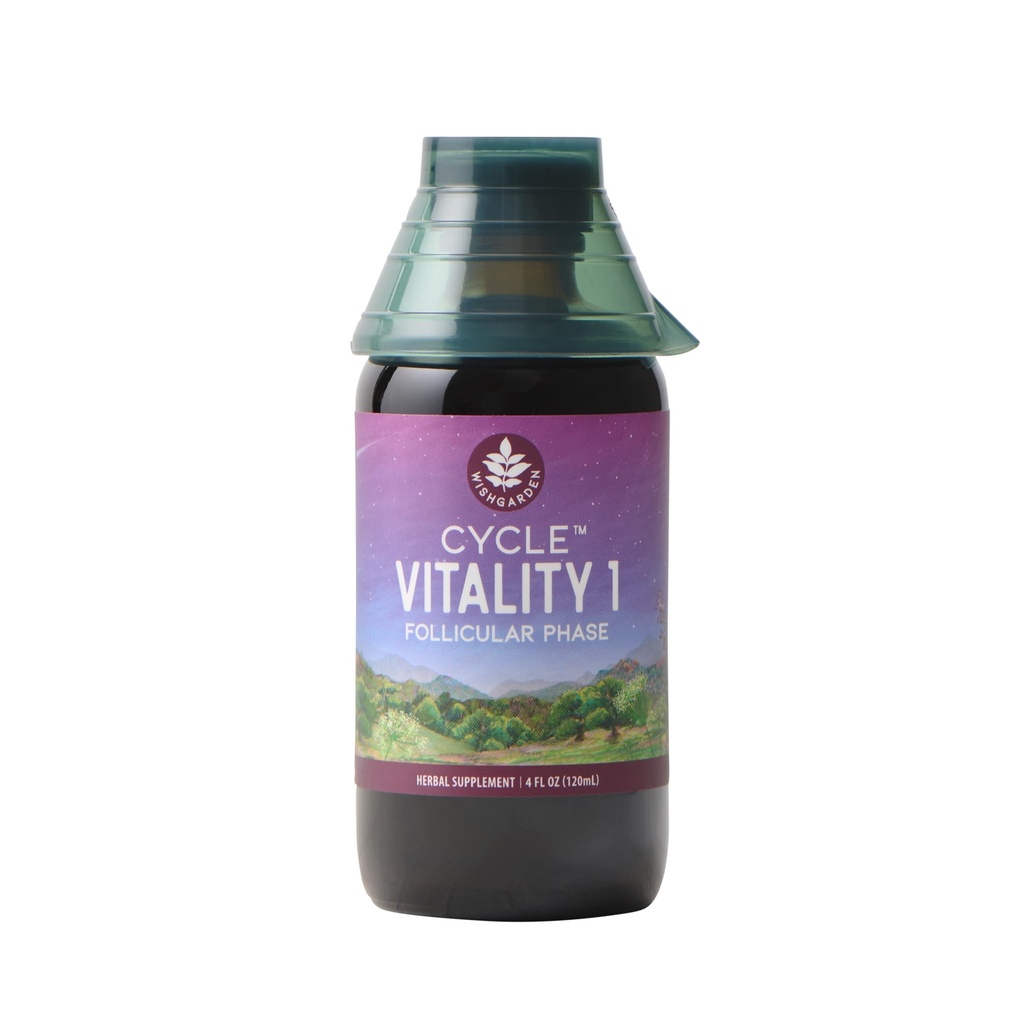 ToivoaGarden Yrtti Cycle Vitality I Follikulaarinen vaihe - kasviperäisiä kasviperäisiä täydentää w / Vitex & Black Cohosh, tukee optimaalisia Estrogeenitasoja & kannustaa terveitä kuukautiskierron ja maksan toiminta, 4oz