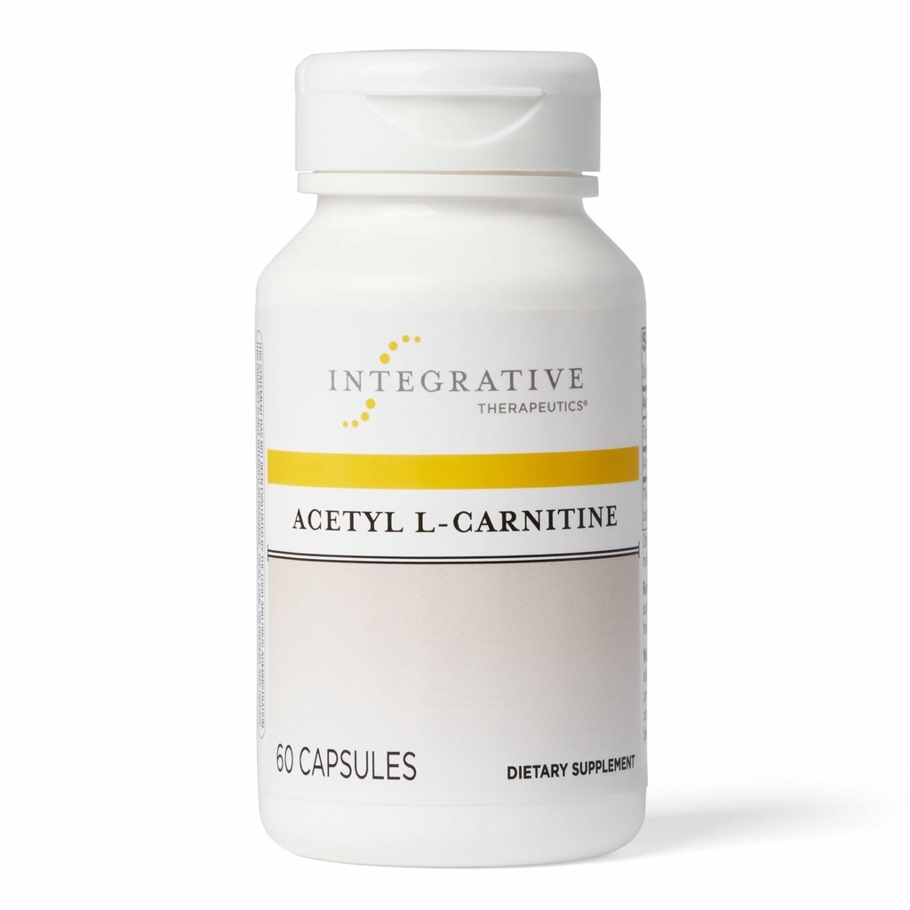 Integratiivinen Therapeutics Acetyl L-karnitiini - Tukee tervettä soluenergian tuotantoa* - Tukee hermosolufunktiota* - Vegan, Gluteenittomat ja maitotuotteeton - 60 kapselia (30 annosta)
