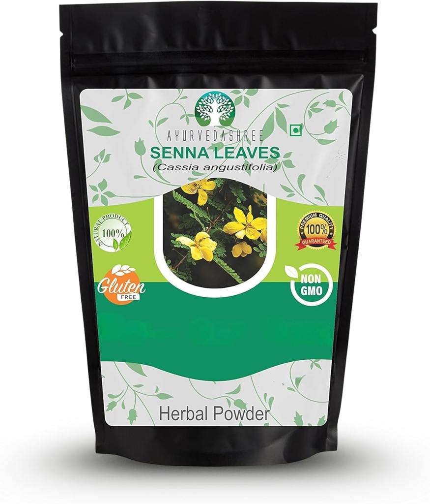 Senna Leaf Powder 200 Gm I Cassia angustifolia Powder I Ayurvedic kasviperäisten täydentää tukemaan Ruoansulatuskanavan I 100% puhdas & luonnollinen