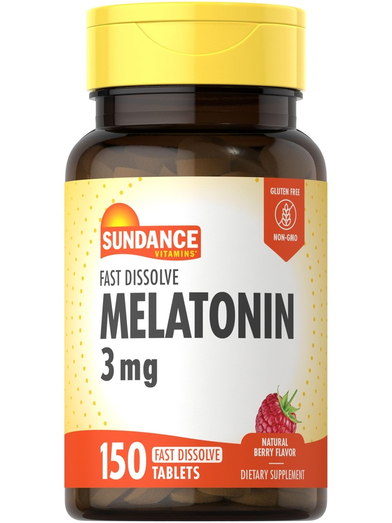 Sundance Melatoniini Nopea liuottaminen 3 mg 