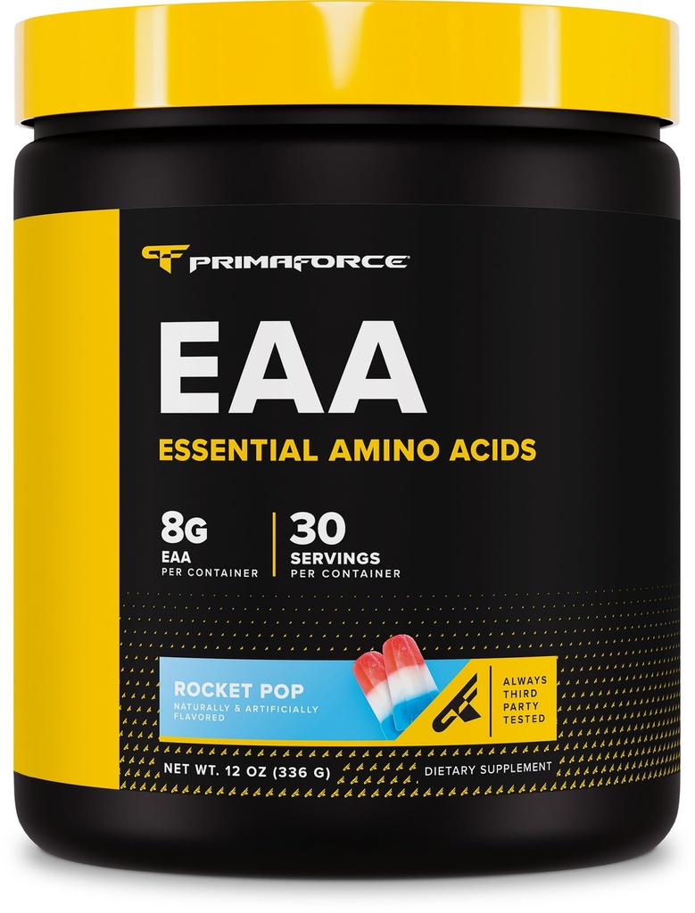 Primaforce EAA Powder (30 tarjoilua, Rocket Pop Flavor) - Essential amino acids Pre/Intra harjoitus ja Recovery - ei-GMO ja gluteeniton