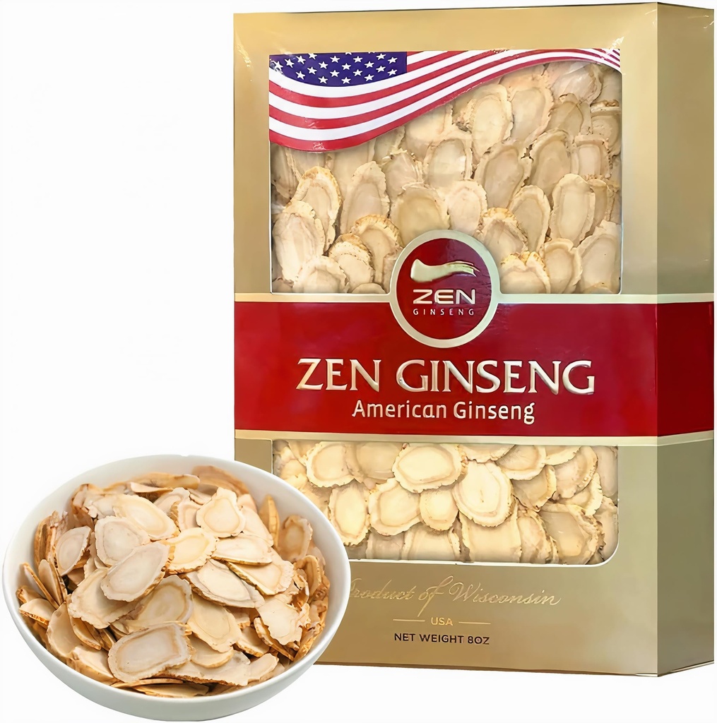 Zen American Wisconsin Ginseng Slices  Laatikko)