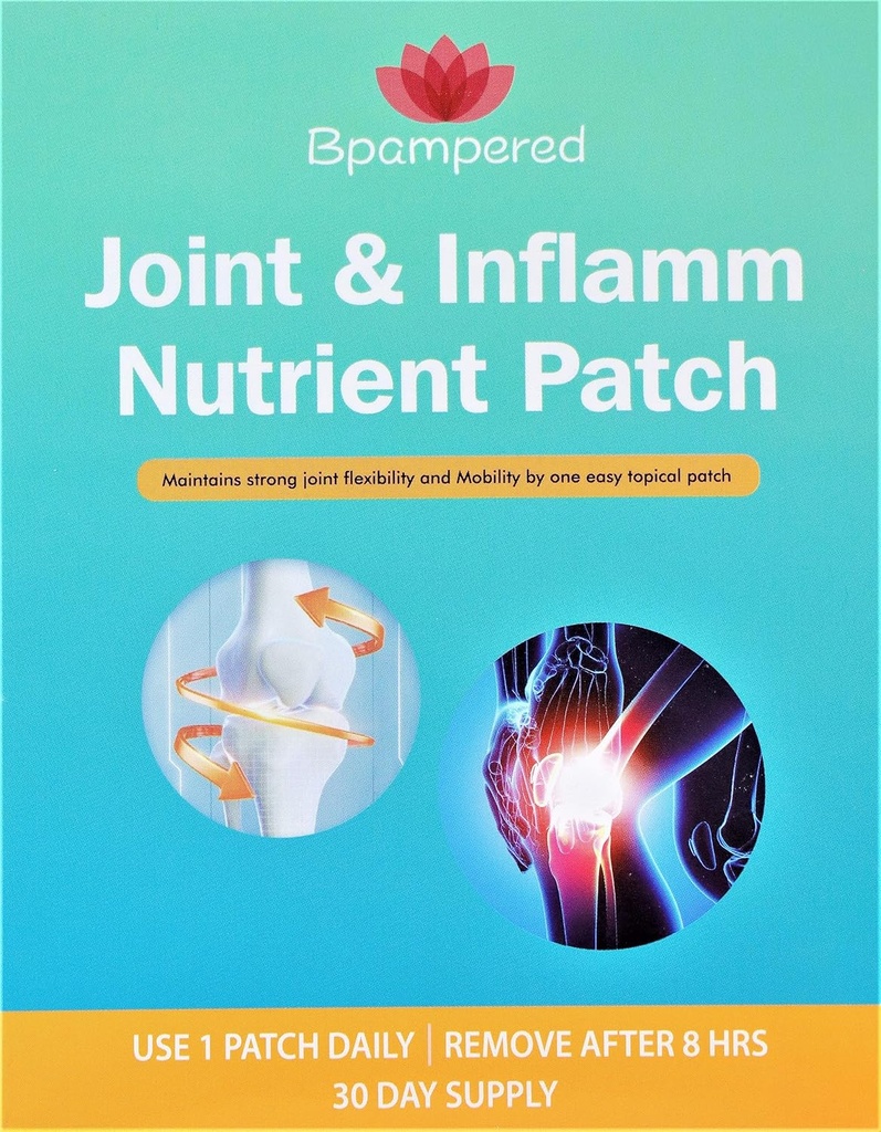 Joint & Inflamm Nutrient Patch - Glukosamiini Chondroitin Complex MSM yhteisen terveyden, edistää joustavuutta ja liikkuvuutta nivelten, yhteinen epämukavuuden helpotus