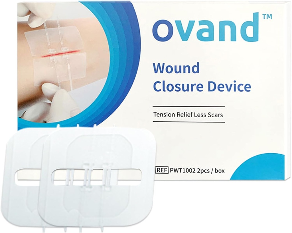 2 Pcs Emergency Laceration Sulkemiset, Butterfly Bandaids Haavojen sulkeminen,Surgical Laceration Korjaus ilman ommella,Nopea Clot,Emergency Haavojen sulkemiset laite (PU)