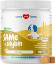 Samma för hundar - 90 mjuka Chews - S-Adenosyl-L-Methionine, Lever Supplement - Hjärnhälsa, främjar kognitivt stöd, Liver Support (Same & Silybin Soft Chews)