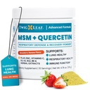 Twig & Leaf MSM Quercetin täydentää C-vitamiinin & Sinkki (Strawberry Banaani) - MSM Powder täydennysosa hengitysteiden terveyttä - luonnollinen puolustus kausihaasteisiin - 4.76 oz