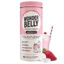 Wonderbelly Antacid, Effective Heartburn och Instant Acid Indigestion Relief, Extra Strength Chewable Tablets, 1000 mg Calcium Carbonate, No Talc eller Dye, Strawberry Milkshake, 60 Count