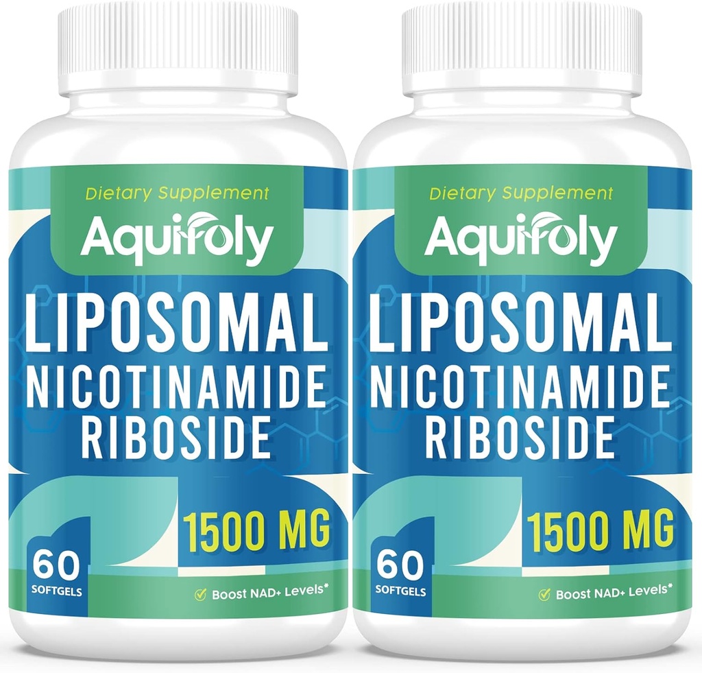 Liposomal Nicotinamide Riboside Supplement 2000 mg med TMG och Pterostilbene för maximal absorption, överlägsen NAD, öka NAD +, cellulär energi och åldersförsvar, 120 Softgels