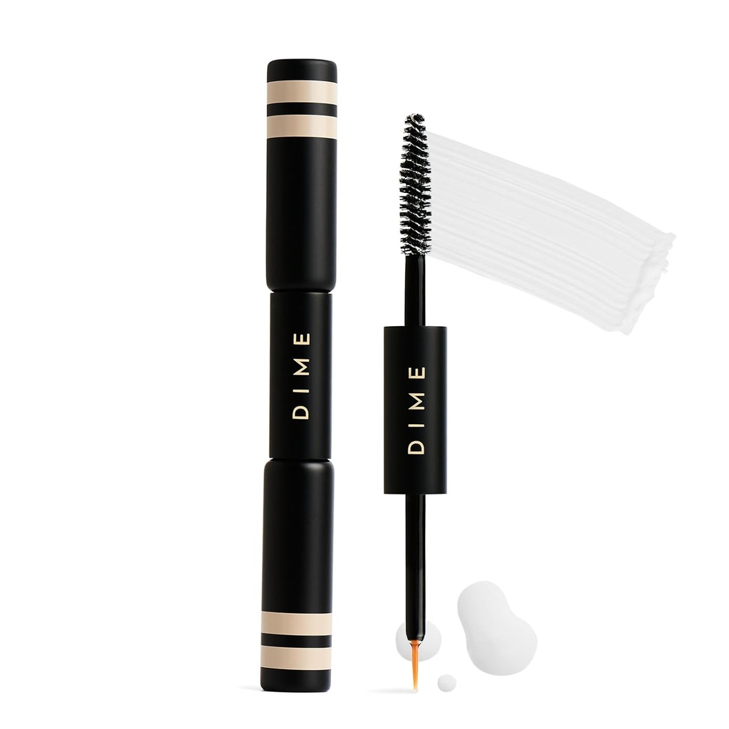 DIME Kauneus Boost Duo, Travel-Sized Silmäripsi Boost Seerumi ja kulmakarva parantaa Gel Combo, Lash ja kulmakarvojen kasvu seerumi, 3 ml kutakin