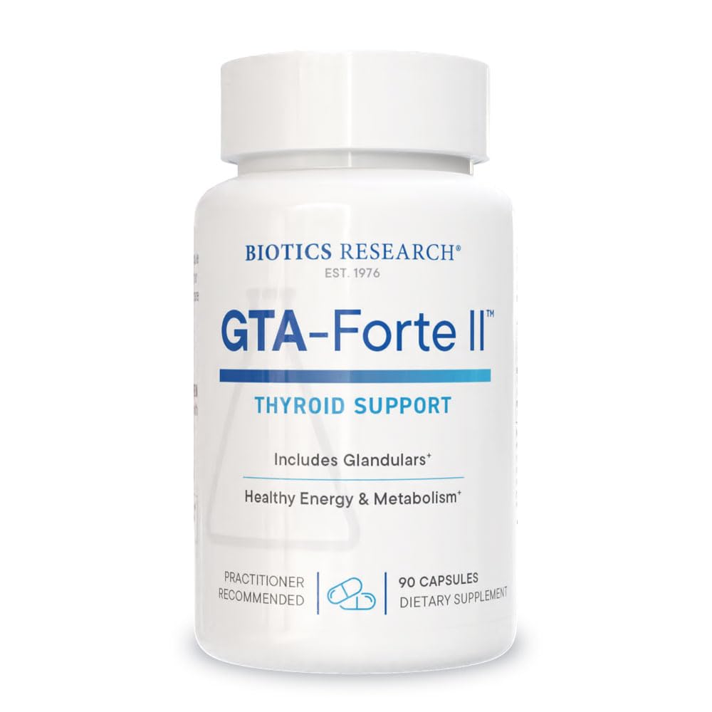 Biotics Research GTA Forte IITM Selenium Supplement, sinkki, kupari, sika Glandular & Rubidium, Umpieritys Glands Support, optimaalinen hormonitasapaino, Phytochemically Bound Trace Elements 90 kapselit