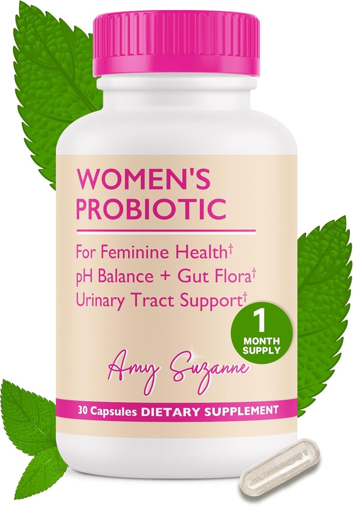 Probiootit naisille - 10 miljardia PMY Probiootti pH Balance ja virtsateiden terveys - tukee hiiva, emätin, Gut Flora & Feminine Health - 30 kapselia