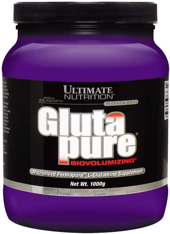 Ultimate Nutrition Glutapure 5000mg Biovolumizing, lihasten Recovery Lisäravinteet L-glutamiini, Aminohappo jauhe Immuunifunktio, 1000g jauhe, 200 tarjoilua